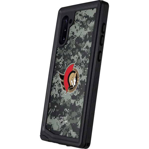 NHL Ottawa Senators Camo Galaxy Note 10 Waterproof Case