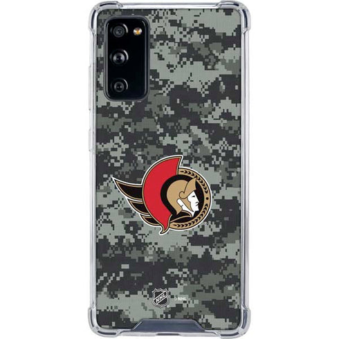 NHL Ottawa Senators Camo Galaxy S20 FE Clear Case