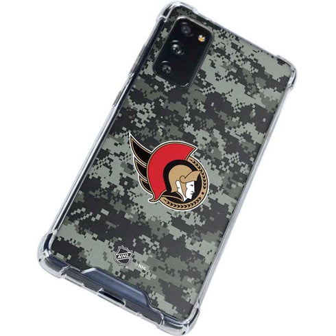 NHL Ottawa Senators Camo Galaxy S20 FE Clear Case