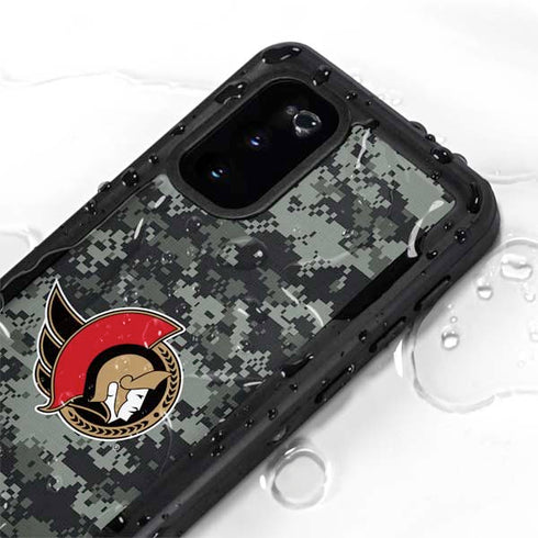 NHL Ottawa Senators Camo Galaxy S20 Waterproof Case