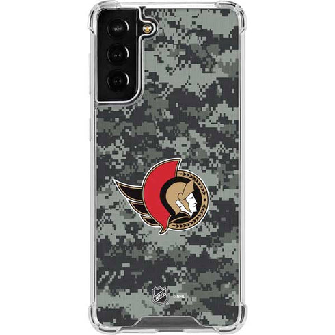 NHL Ottawa Senators Camo Galaxy S21 FE Clear Case