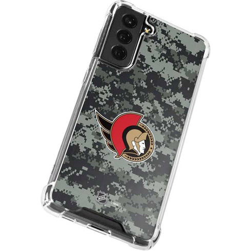 NHL Ottawa Senators Camo Galaxy S21 FE Clear Case