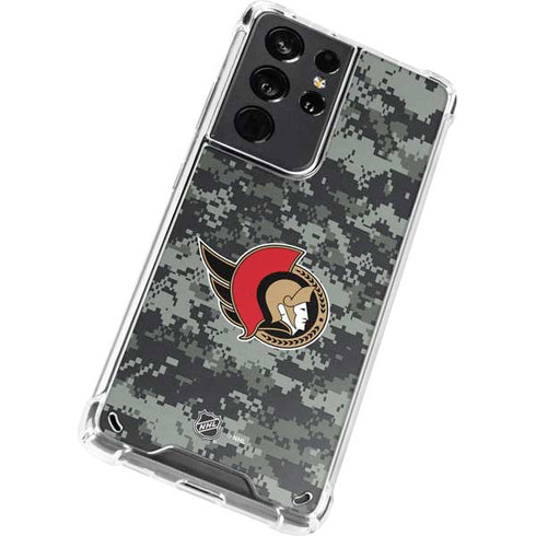 NHL Ottawa Senators Camo Galaxy S21 Ultra 5G Clear Case