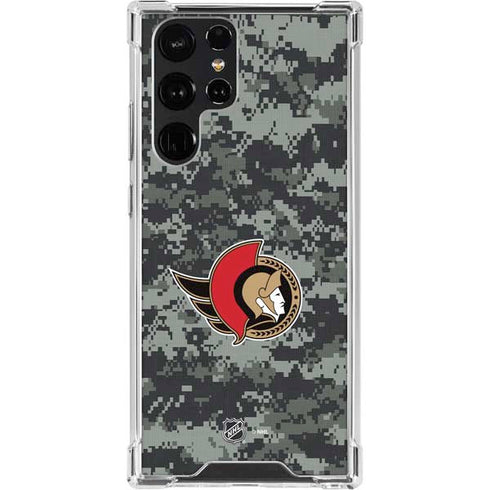 NHL Ottawa Senators Camo Galaxy S22 Ultra Clear Case