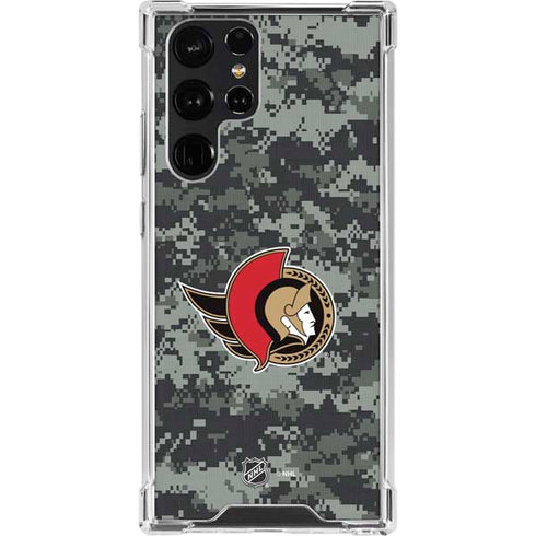 NHL Ottawa Senators Camo Galaxy S23 Ultra Clear Case
