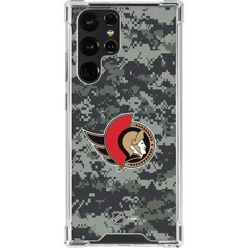 NHL Ottawa Senators Camo Galaxy S24 Ultra Clear Case