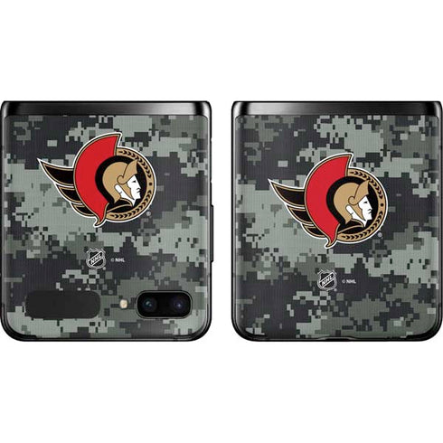 NHL Ottawa Senators Camo Galaxy Z Flip Skin