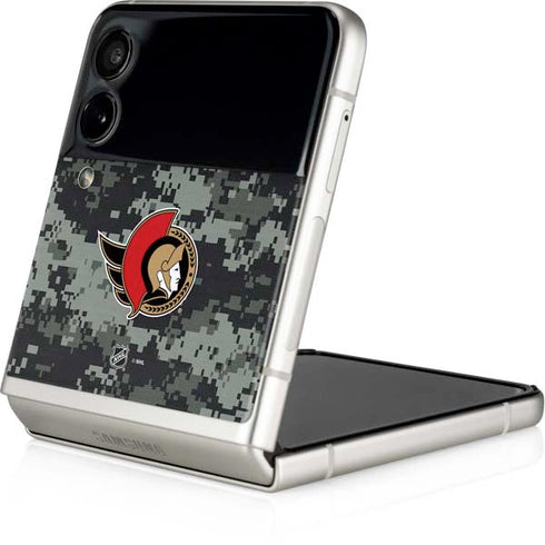 NHL Ottawa Senators Camo Galaxy Z Flip3 5G Skin