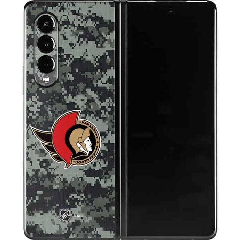 NHL Ottawa Senators Camo Galaxy Z Fold3 5G Skin