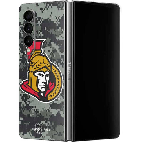 NHL Ottawa Senators Camo Galaxy Z Fold4 5G Skin
