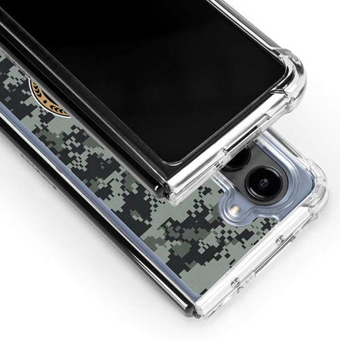 NHL Ottawa Senators Camo Galaxy Z Fold5 5G Clear Case