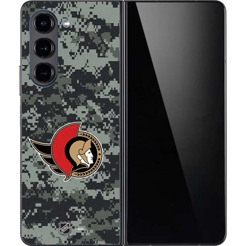 NHL Ottawa Senators Camo Galaxy Z Fold5 5G Skin