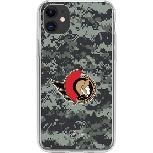 NHL Ottawa Senators Camo iPhone 11 Clear Case