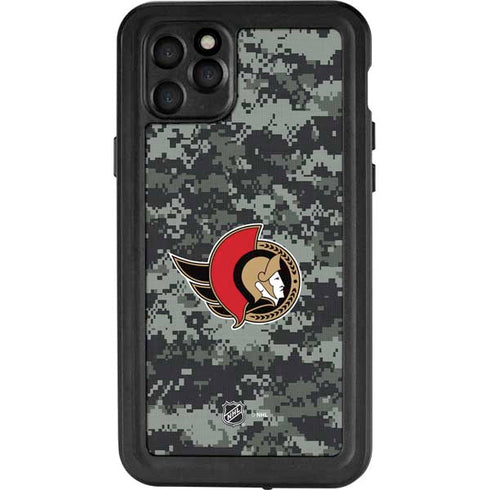 NHL Ottawa Senators Camo iPhone 11 Pro Max Waterproof Case