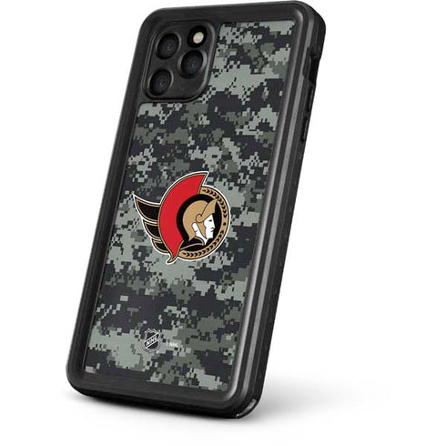 NHL Ottawa Senators Camo iPhone 11 Pro Max Waterproof Case
