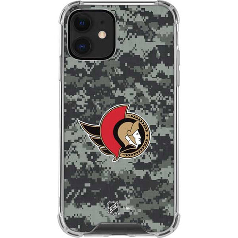 NHL Ottawa Senators Camo iPhone 12 Clear Case