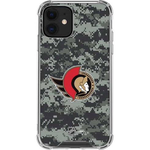 NHL Ottawa Senators Camo iPhone 12 Mini Clear Case