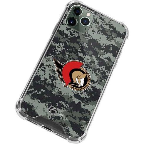 NHL Ottawa Senators Camo iPhone 12 Pro Clear Case