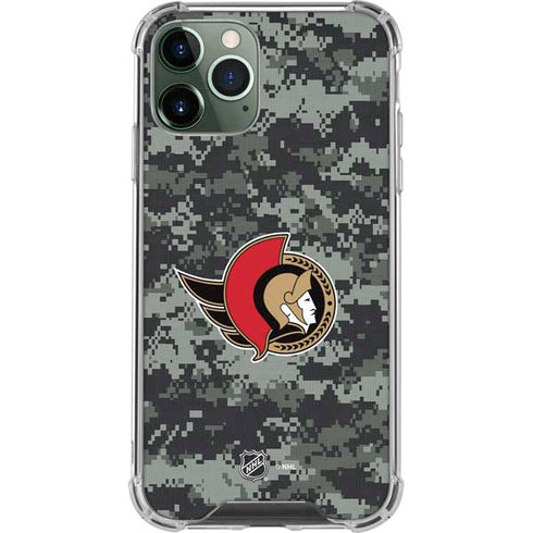 NHL Ottawa Senators Camo iPhone 12 Pro Max Clear Case