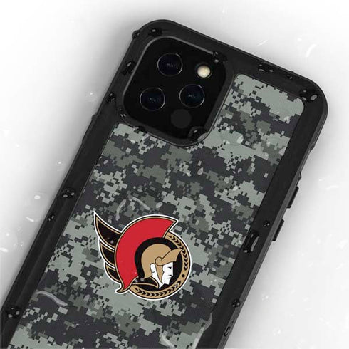 NHL Ottawa Senators Camo iPhone 12 Pro Waterproof Case