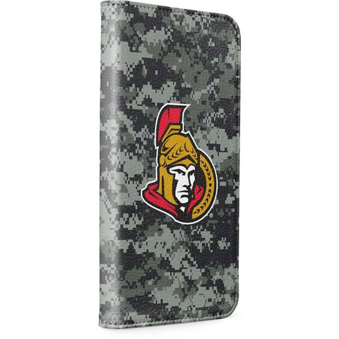 NHL Ottawa Senators Camo iPhone 13 Folio Case
