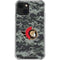 NHL Ottawa Senators Camo iPhone 13 Mini Clear Case