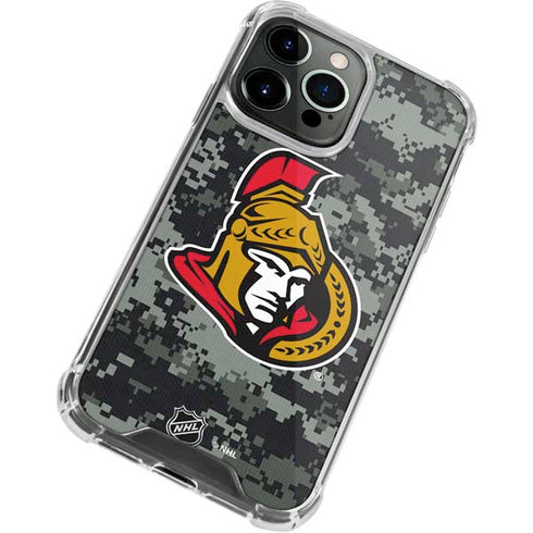 NHL Ottawa Senators Camo iPhone 13 Pro Max Clear Case