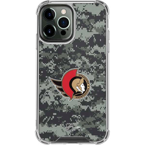 NHL Ottawa Senators Camo iPhone 13 Pro Max Clear Case