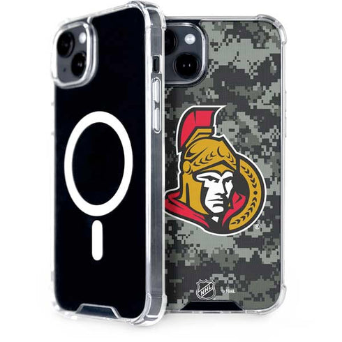 NHL Ottawa Senators Camo iPhone 15 MagSafe Case