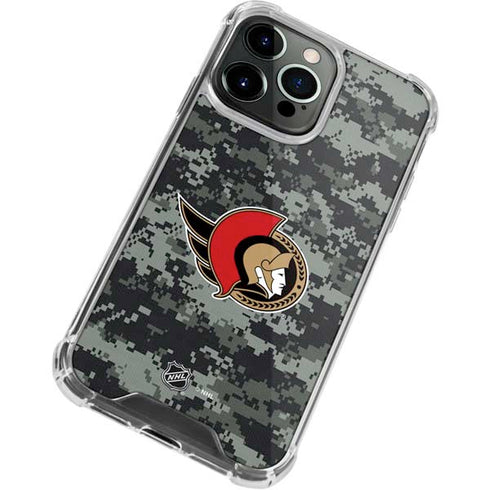 NHL Ottawa Senators Camo iPhone 14 Pro Clear Case