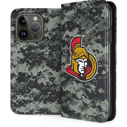 NHL Ottawa Senators Camo iPhone 14 Pro Folio Case