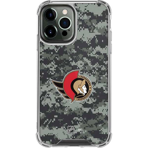 NHL Ottawa Senators Camo iPhone 14 Pro Max Clear Case