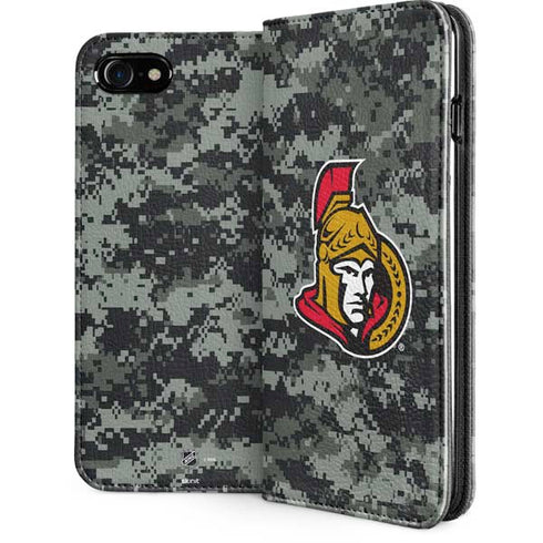 NHL Ottawa Senators Camo iPhone SE (2nd & 3rd Gen) Folio Case