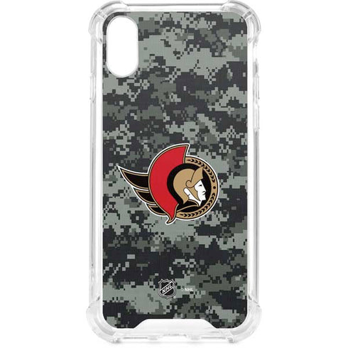 NHL Ottawa Senators Camo iPhone XS Clear Case