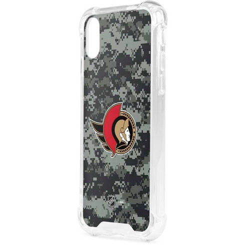 NHL Ottawa Senators Camo iPhone XS Clear Case