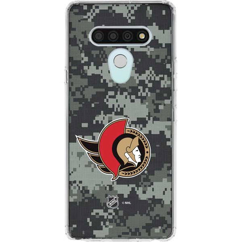 NHL Ottawa Senators Camo LG Stylo 6 Clear Case