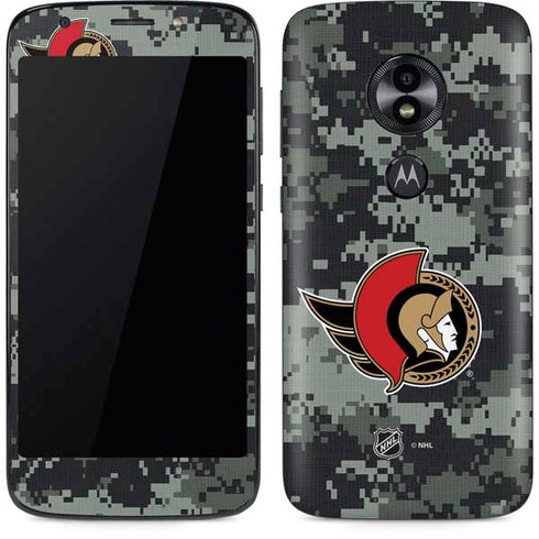 NHL Ottawa Senators Camo Moto E5 Play Skin