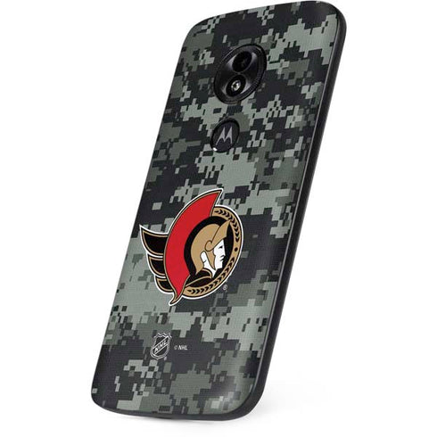 NHL Ottawa Senators Camo Moto E5 Play Skin