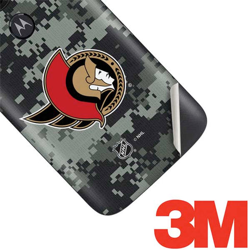 NHL Ottawa Senators Camo Moto E5 Play Skin