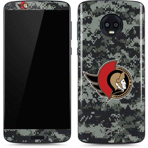 NHL Ottawa Senators Camo Moto G6 Skin