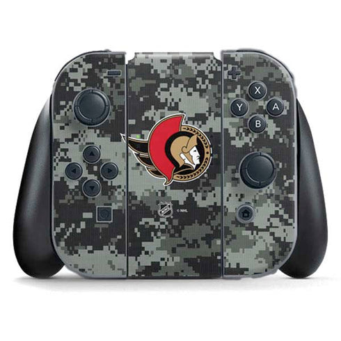 NHL Ottawa Senators Camo Nintendo Switch (2017-2021) Joy-Con Controller Skin