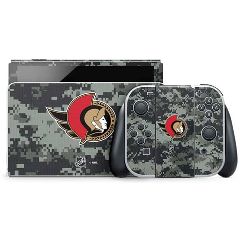NHL Ottawa Senators Camo Nintendo Switch OLED (2021) Skin