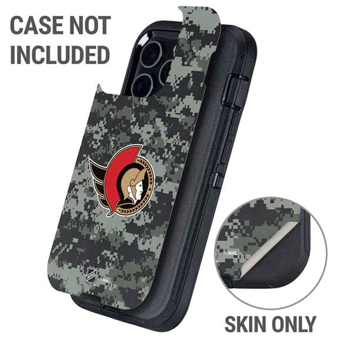 NHL Ottawa Senators Camo Otterbox Defender iPhone Skin