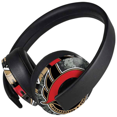NHL Ottawa Senators Camo PlayStation 4 Gold Wireless Headset Skin
