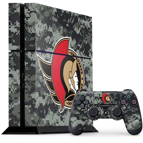 NHL Ottawa Senators Camo PS4 Console and Controller Bundle Skin
