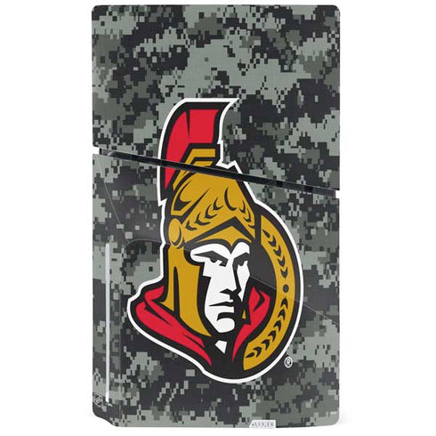 NHL Ottawa Senators Camo PS5 Slim Disk Console Skin