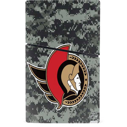 NHL Ottawa Senators Camo PS5 Slim Digital Edition Console Skin
