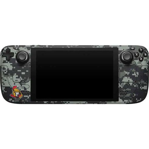 NHL Ottawa Senators Camo Steam Deck Handheld Gaming Computer Skin