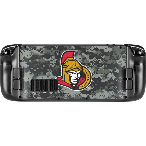 NHL Ottawa Senators Camo Steam Deck Handheld Gaming Computer Skin
