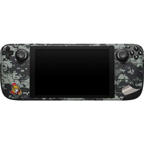 NHL Ottawa Senators Camo Steam Deck Handheld Gaming Computer Skin